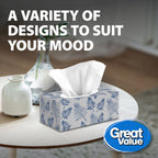 Great Value 2-Ply Facial Tissues, 126 Sheets